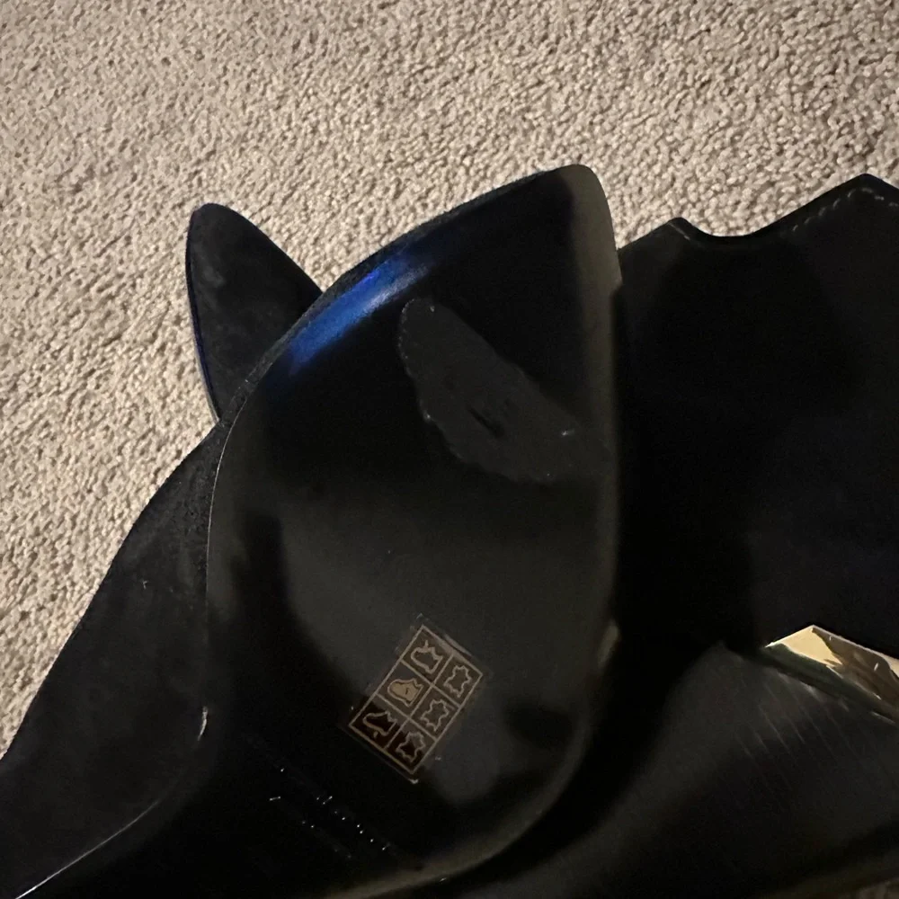 Sigerson‎ Morrison  Black Suede Western Ankle Bootie Boot Women’s Size 9.5